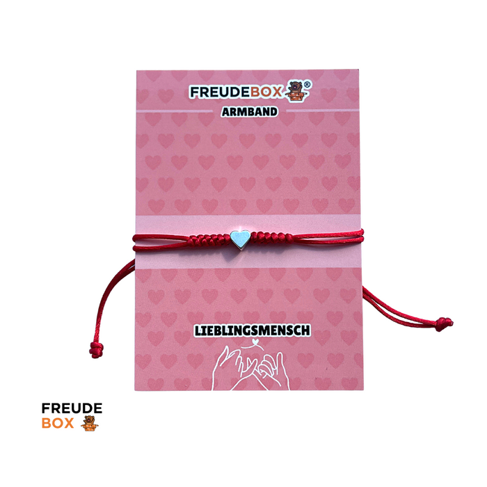 Armband: Herz rot