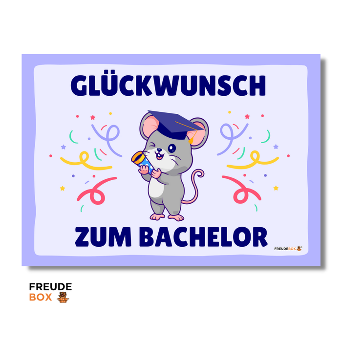Grußkarte: Glückwunsch zum Bachelor✏️