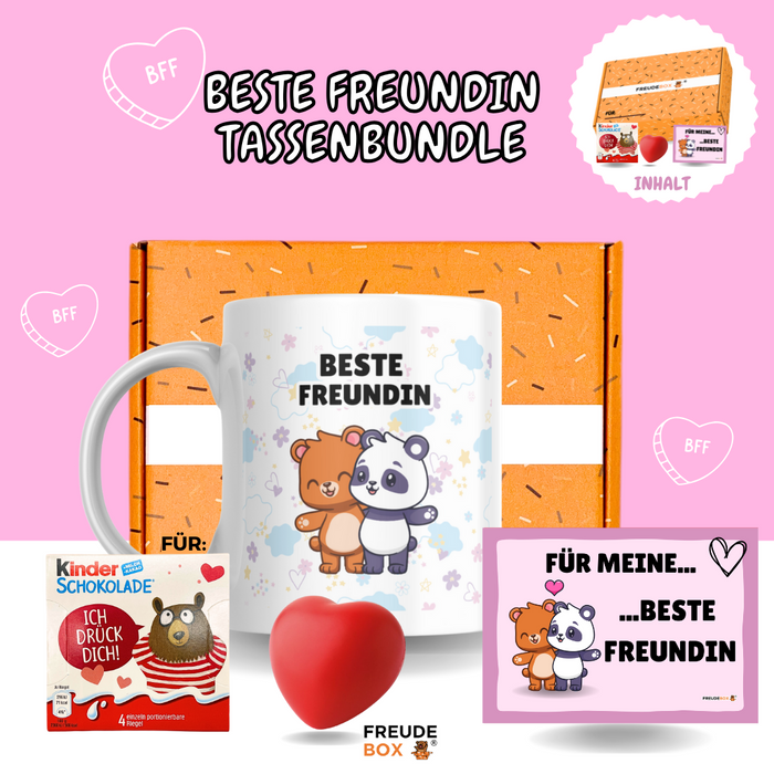 Beste Freundin Tassen-Geschenkset