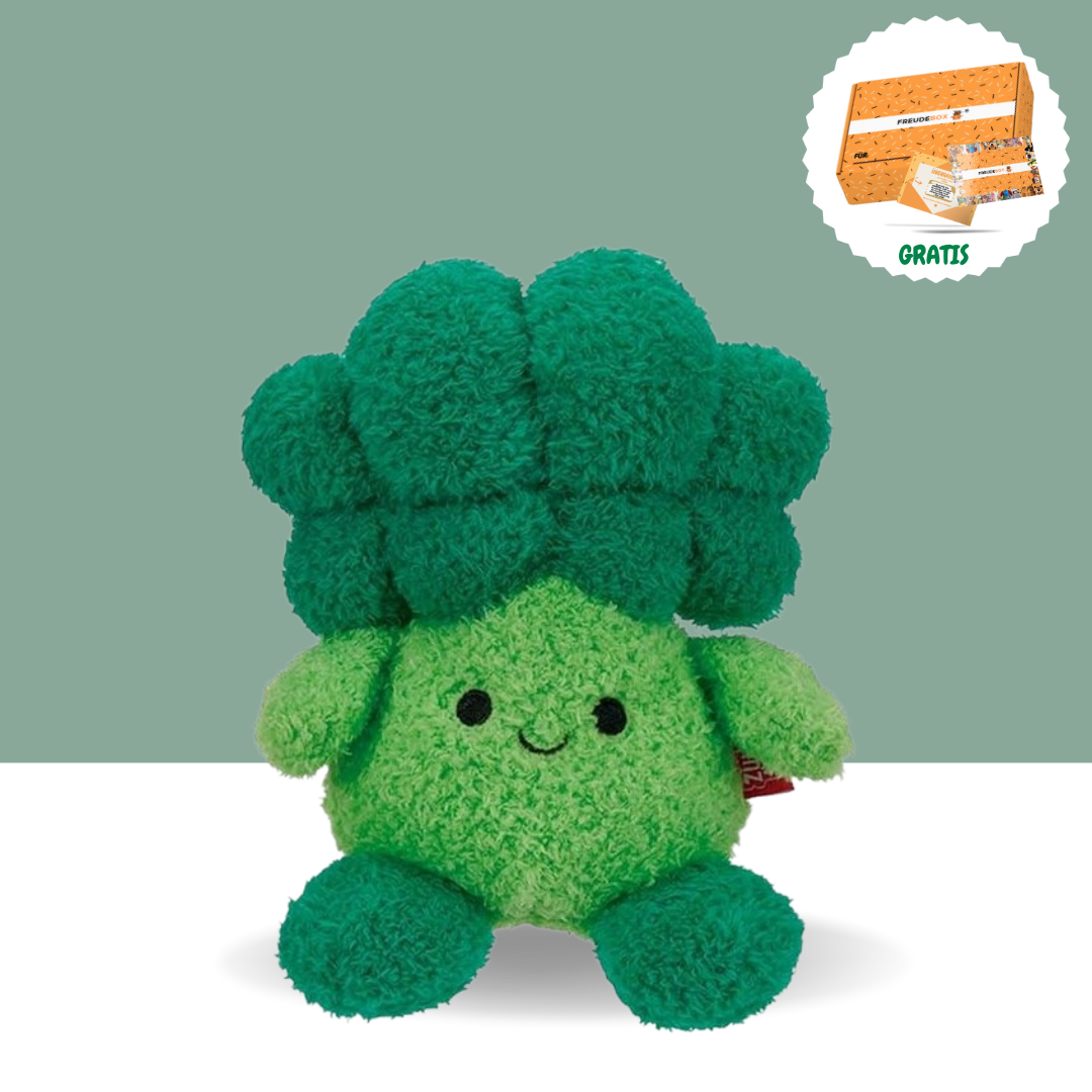 Brokkoli Stofftier Kuscheltier Geschenkbox FREUDEBOX brokkoli-stofftier-kuscheltier-geschenkbox-freudebox