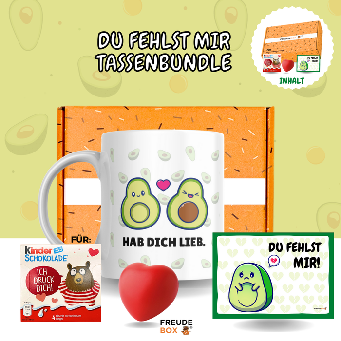 Du fehlst mir Tassen-Geschenkset