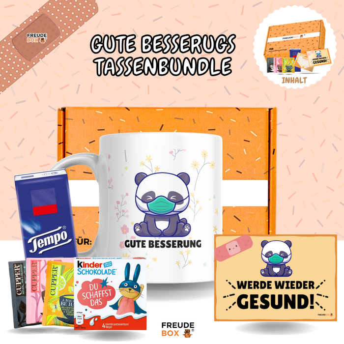 Gute Besserung Tassen-Geschenkset