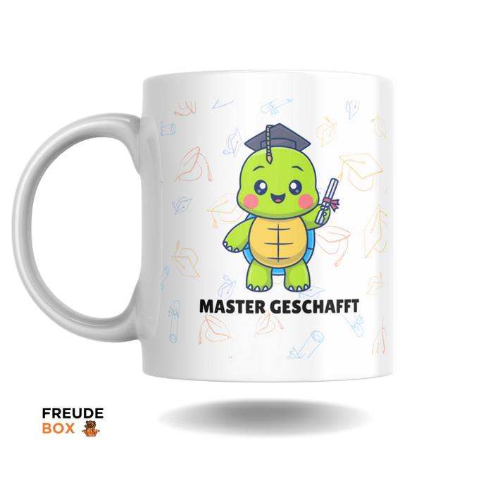 Keramiktasse Schildkröte "Master geschafft" 300 ml