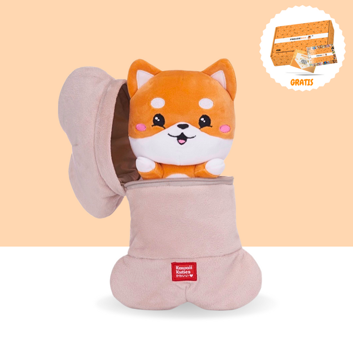 Shiba Inu mit Knochen - FREUDEBOX