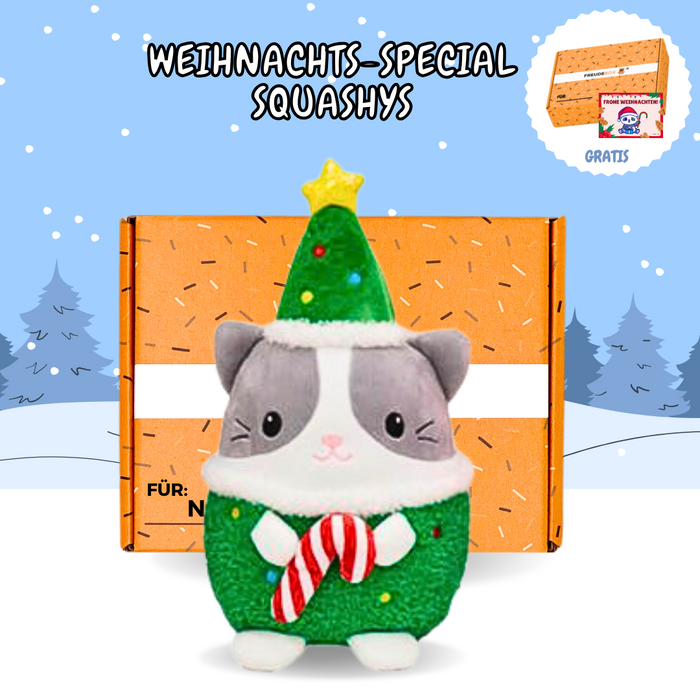 Weihnachtskatze SQUASHY - FREUDEBOX