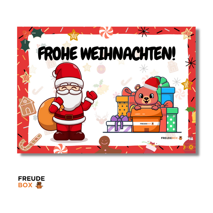 Grußkarte: Frohe Weihnachten ✏️
