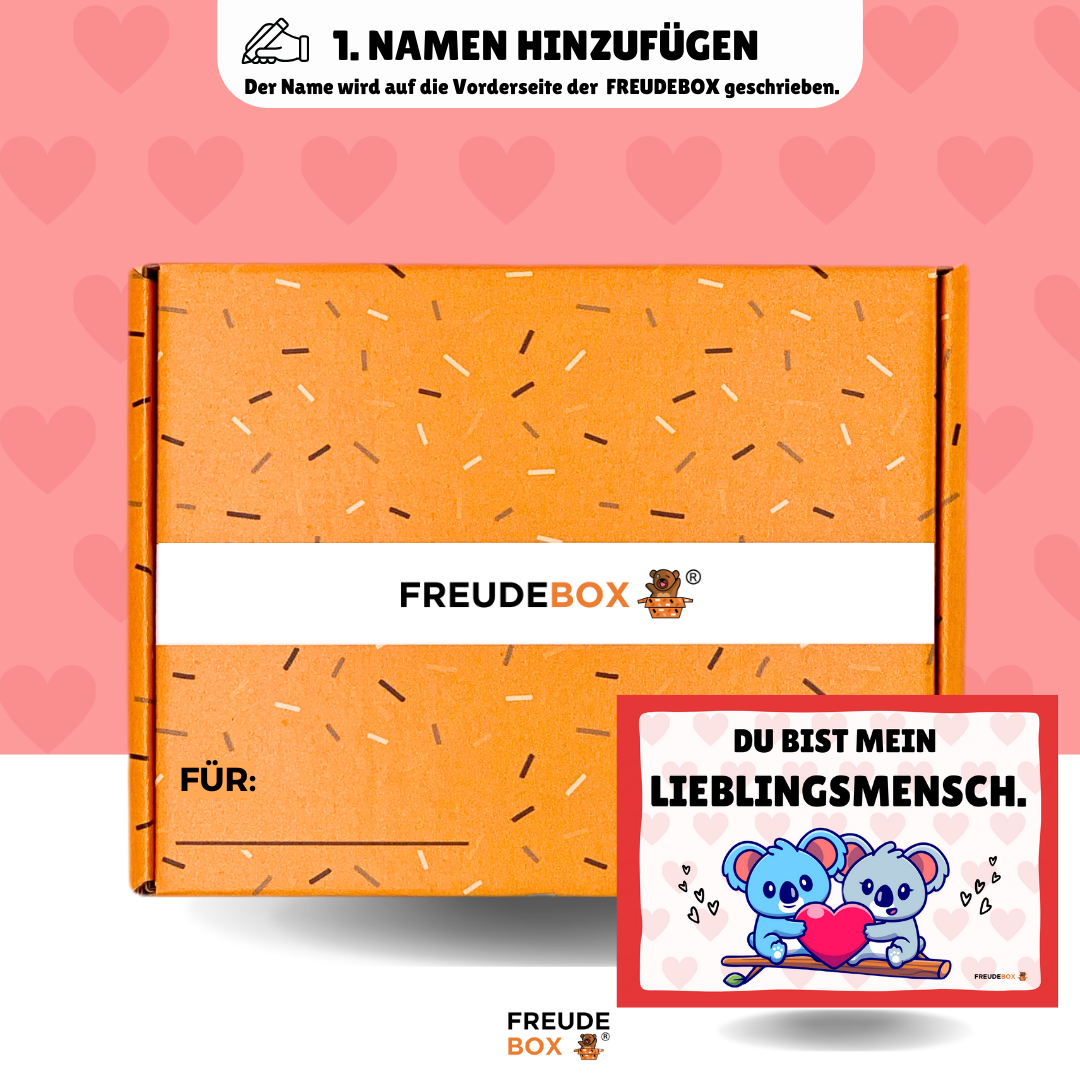Personalisierte Foto Lieblingsmensch-Tassenbox