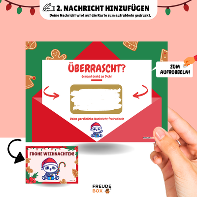 Personalisierte Foto Weihnachts-Tassenbox