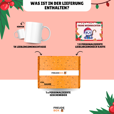 Personalisierte Foto Weihnachts-Tassenbox