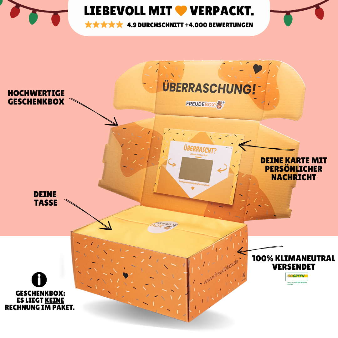 Personalisierte Foto Weihnachts-Tassenbox