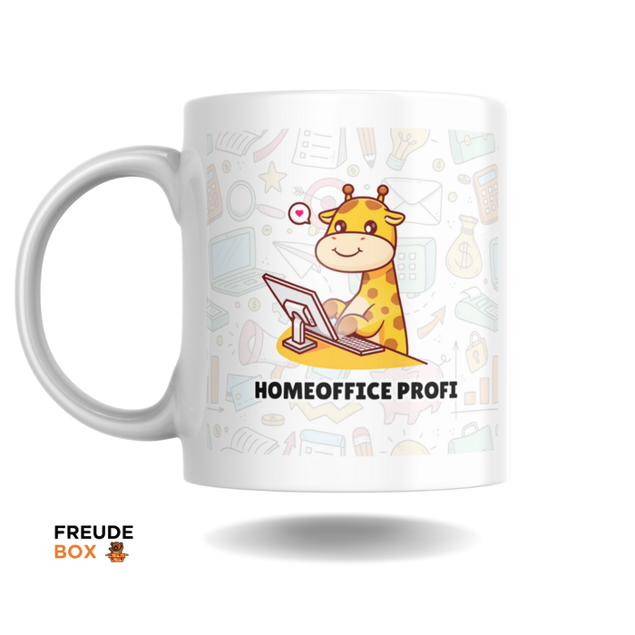 Keramiktasse Giraffe "Homeoffice Profi" 300 ml