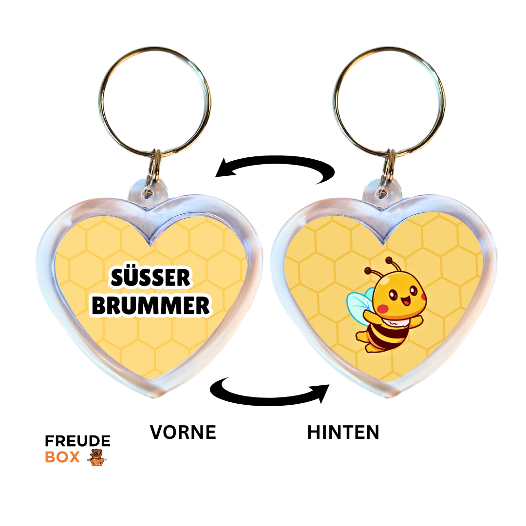 Süßer Brummer (Hummel) Schlüsselanhänger