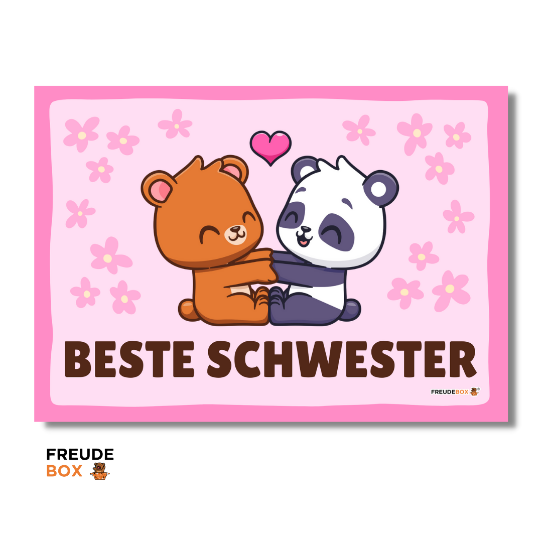 Grußkarte: Beste Schwester ✏️