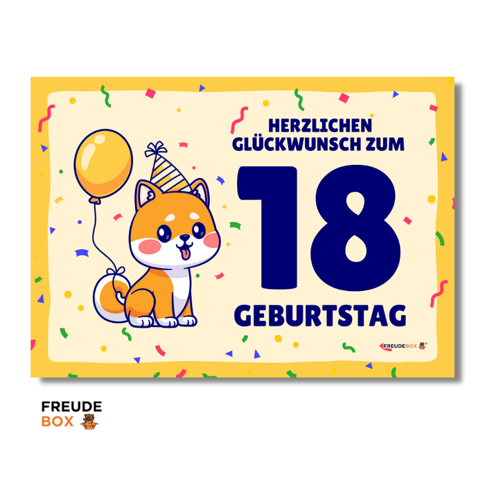 Grußkarte: 18. Geburtstag ✏️