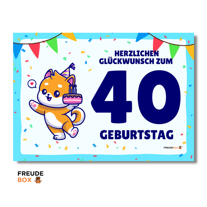 Grußkarte: 40. Geburtstag ✏️