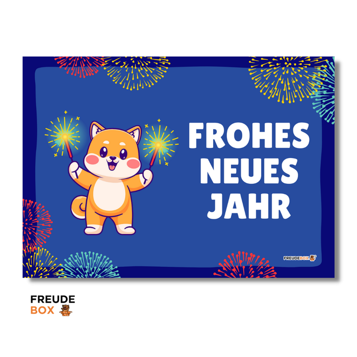 Grußkarte: Frohes neues Jahr ✏️