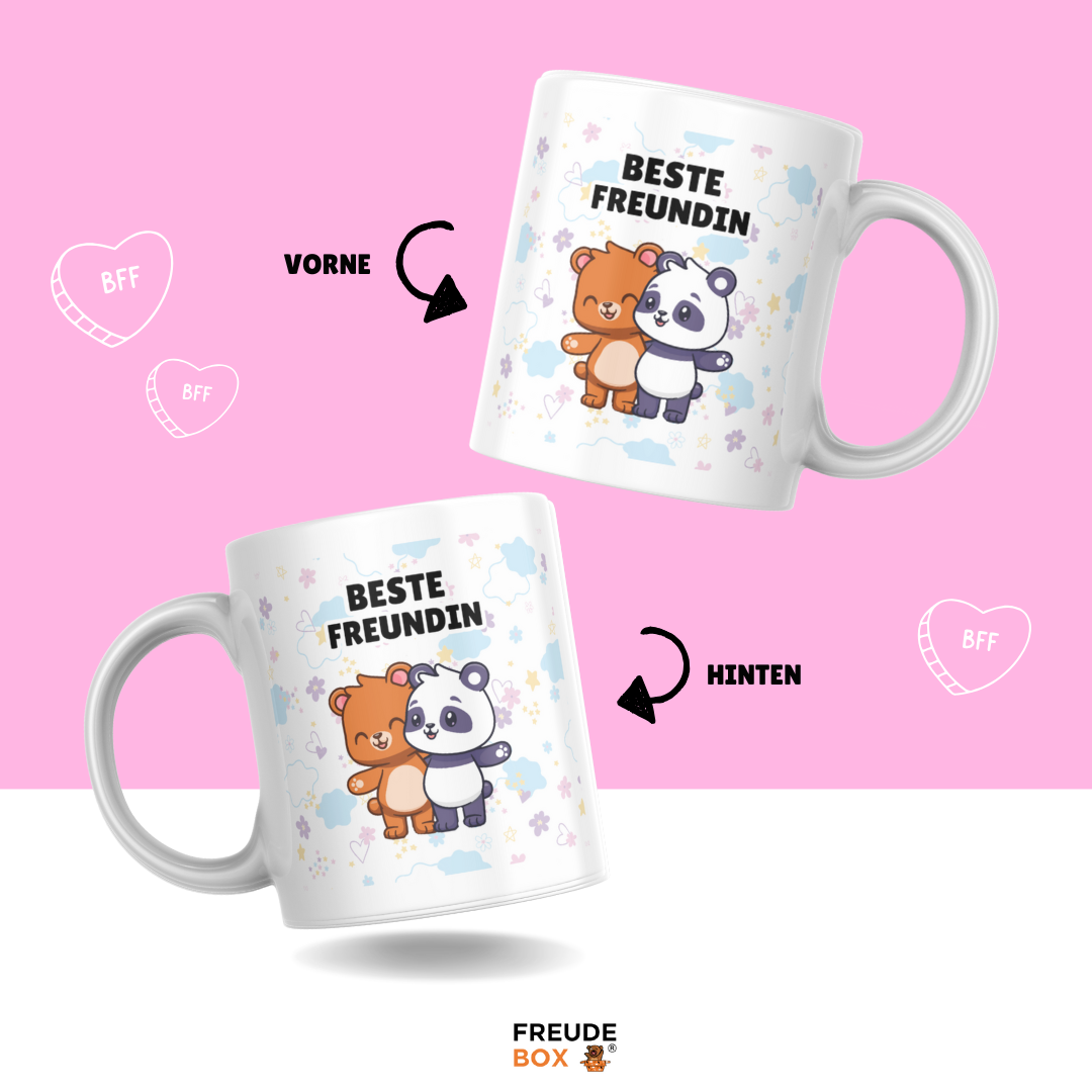 Beste Freundin Tassen-Geschenkset