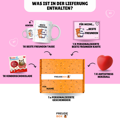Beste Freundin Tassen-Geschenkset