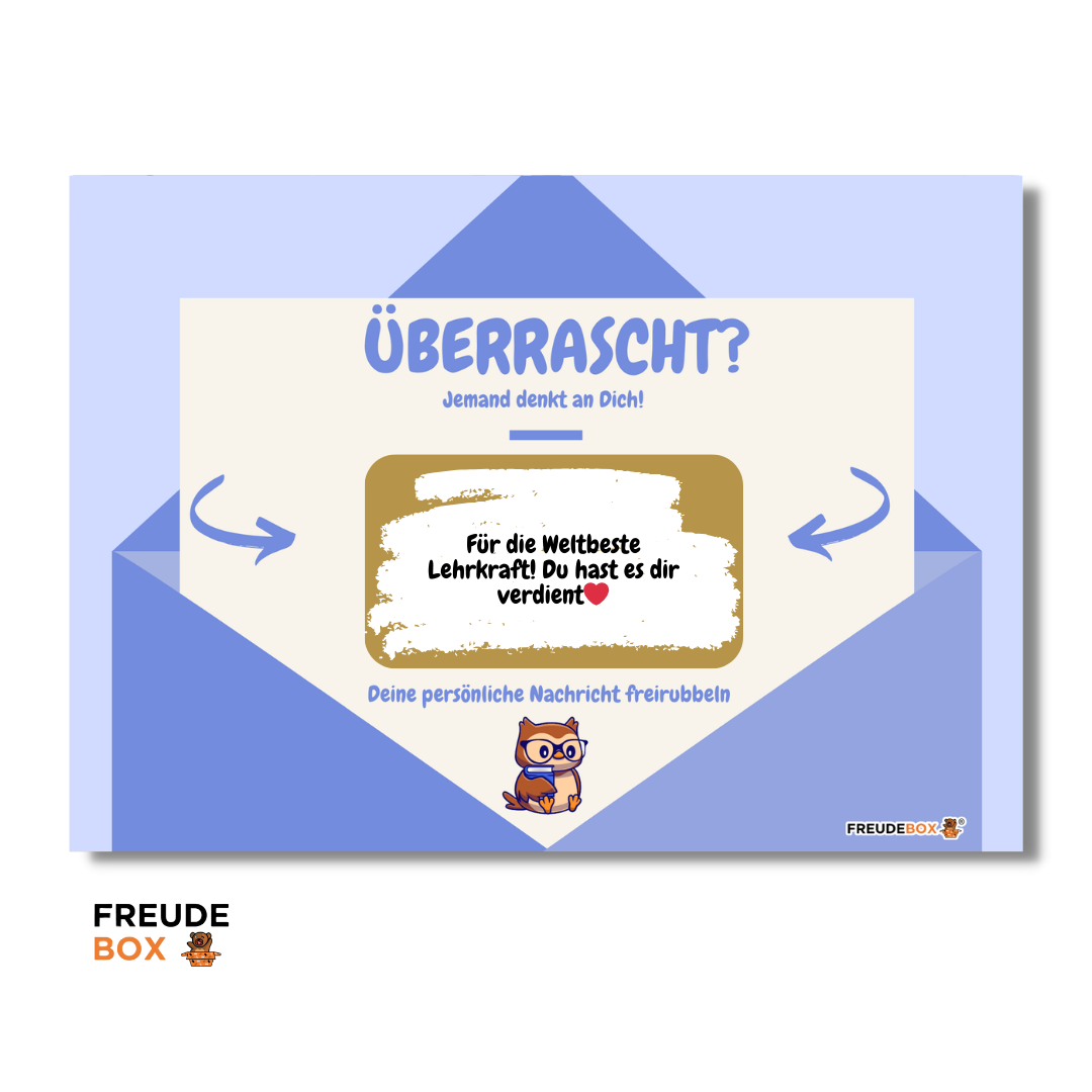 Grußkarte: Weltbeste Lehrkraft ✏️