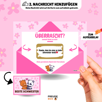 Beste Schwester Tassen-Geschenkset