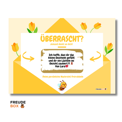 Grußkarte: Bee Happy ✏️