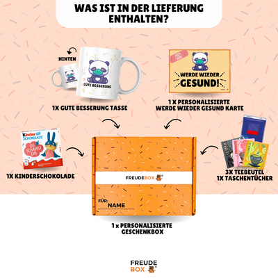 Gute Besserung Tassen-Geschenkset