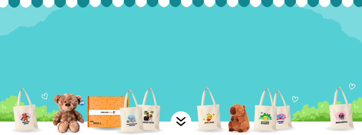 FREUDEBOX Geschenkboxen mit Kuscheltier und Grußkarten