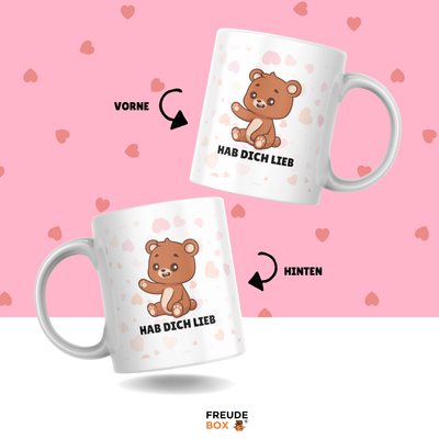 Hab dich lieb Tassen-Geschenkset