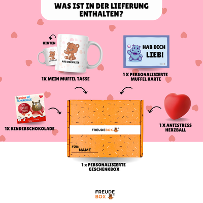 Hab dich lieb Tassen-Geschenkset