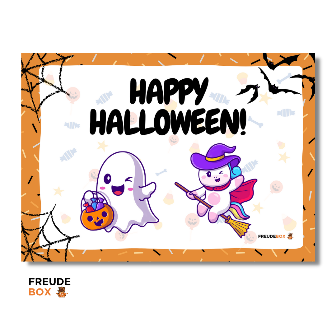 Grußkarte: Happy Halloween ✏️