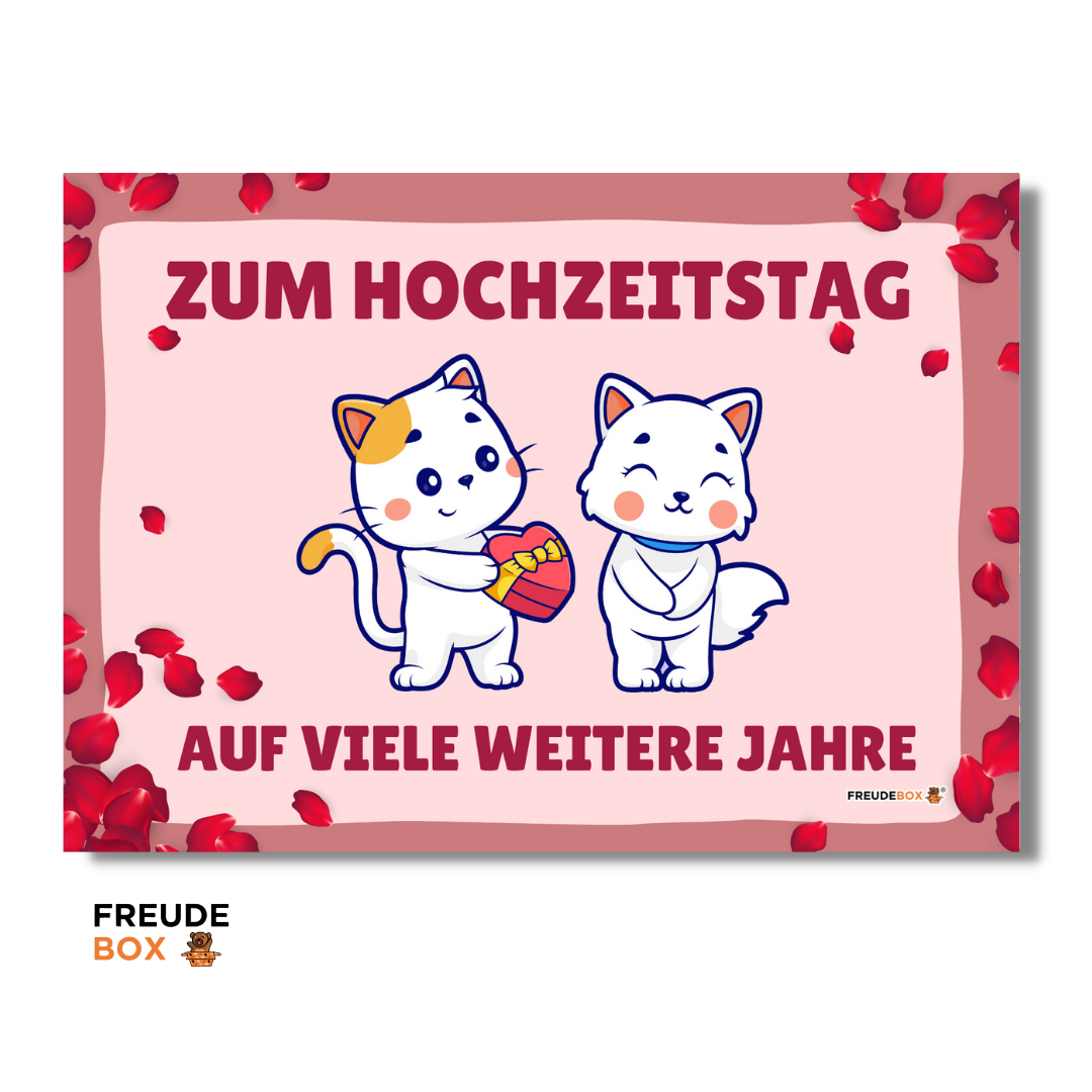 Grußkarte: Zum Hochzeitstag ✏️