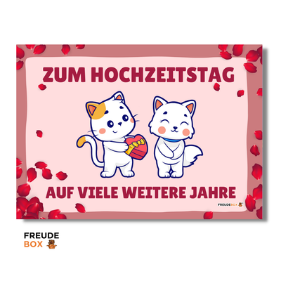 Grußkarte: Zum Hochzeitstag ✏️