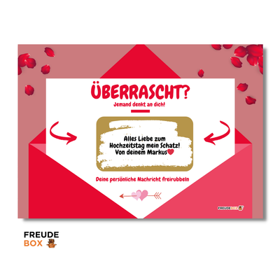 Grußkarte: Zum Hochzeitstag ✏️