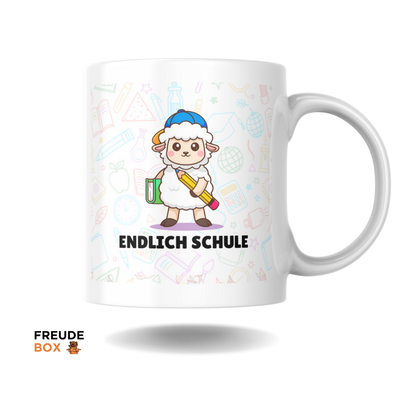 Keramiktasse Einschulung "Endlich Schule" 300 ml