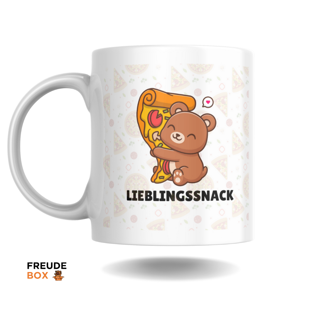 Keramiktasse Pizza "Lieblingssnack" 300 ml