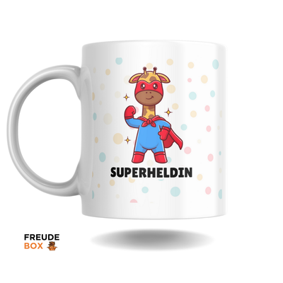 Keramiktasse Giraffe "Superheldin" 300 ml