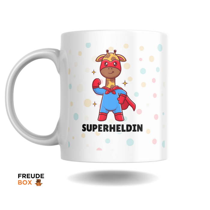 Keramiktasse Giraffe "Superheldin" 300 ml