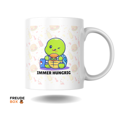 Keramiktasse Schildkröte "Immer Hungrig" 300 ml