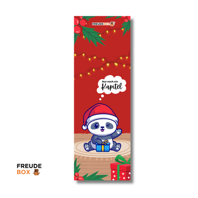Lesezeichen: Weihnachtspanda