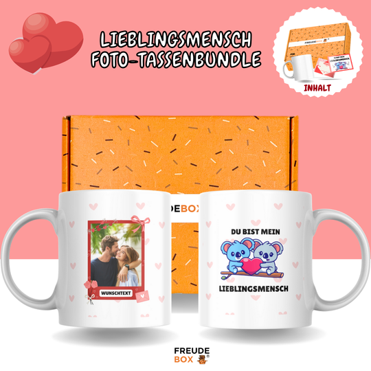 Lieblingsmensch Foto-Tassenbundle