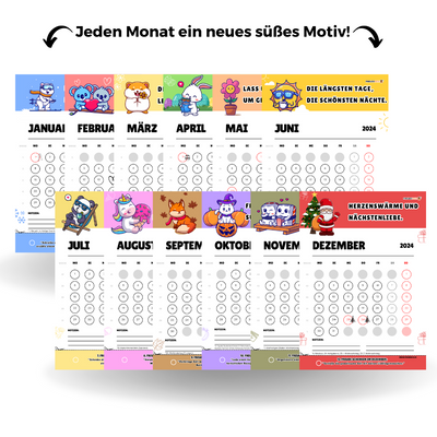 Tischkalender 2024 A6 FREUDEBOX – Monatlich Freude schenken