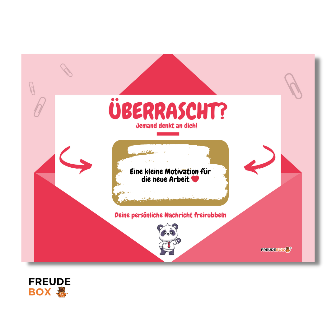 Grußkarte: Neuer Job ✏️
