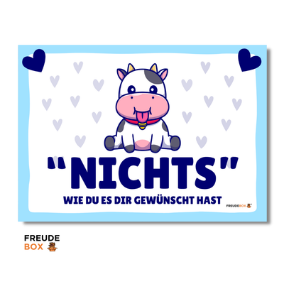 Grußkarte: "Nichts" ✏️