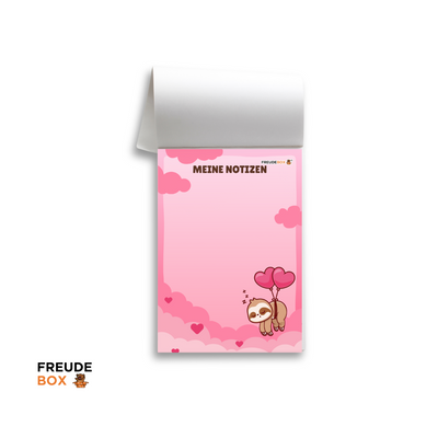 Notizblock: Faultier (A6, 50 Seiten)