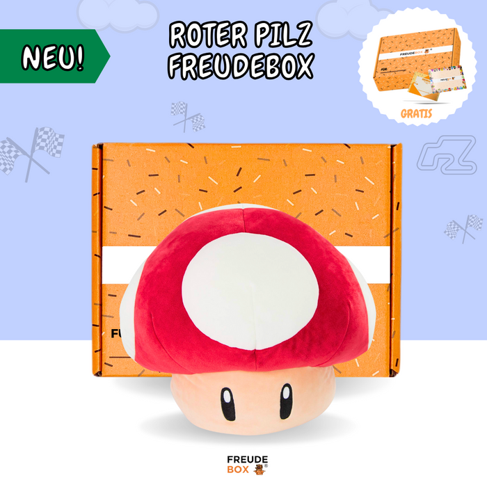 Roter Pilz (Mario Kart) - FREUDEBOX®