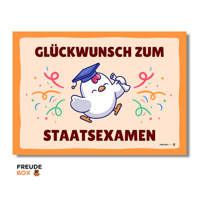 Grußkarte: Staatsexamen ✏️