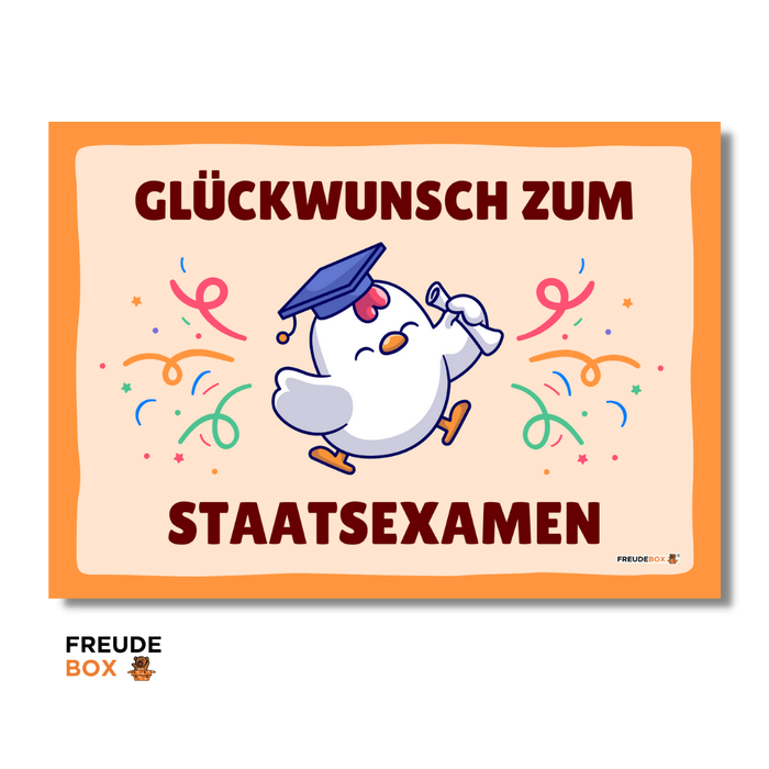 Grußkarte: Staatsexamen ✏️