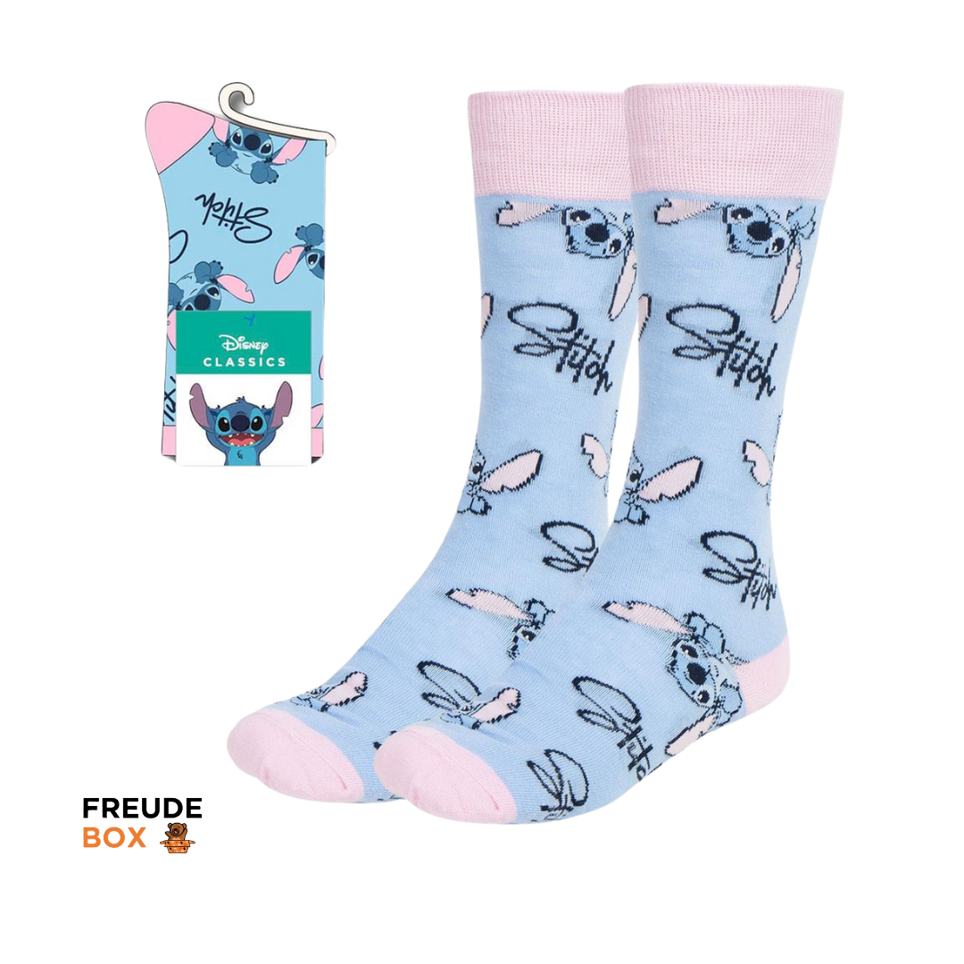 Stitch - Socken rosa/hellblau 🧦 (1 Paar)