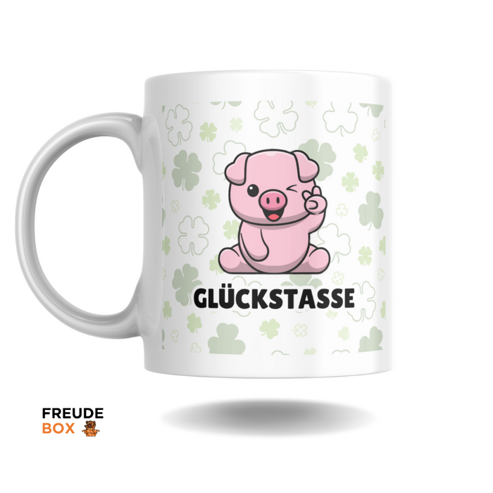 Keramiktasse Schwein "Glücktasse" 300 ml