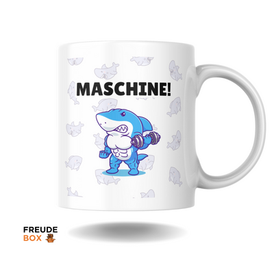 Keramiktasse Hai "Maschine" 300 ml